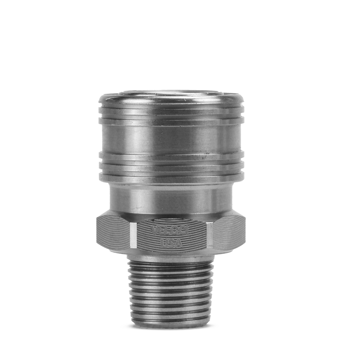 PRIMA Stainless Steel QC Coupler: 3/8&quot; Male