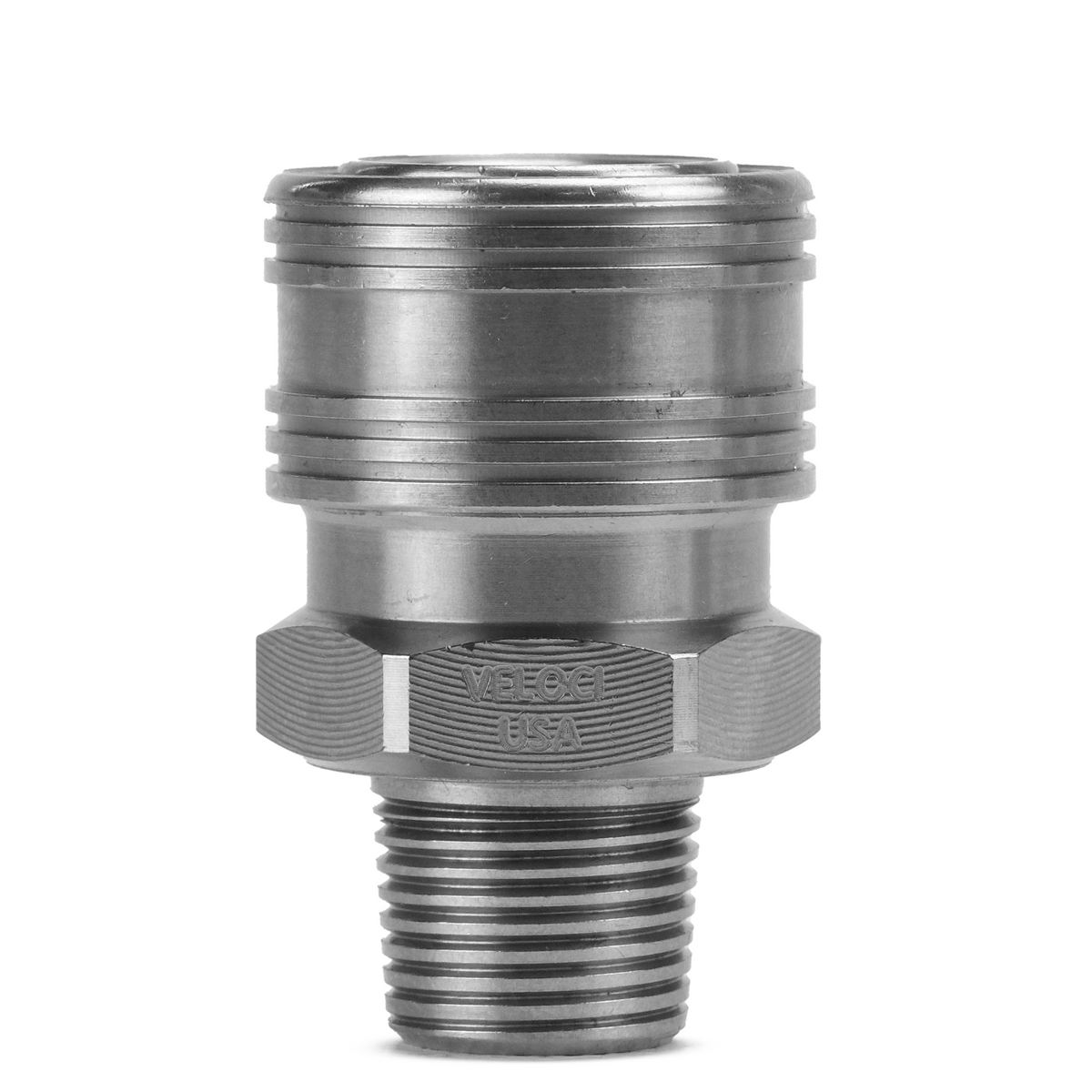 PRIMA Stainless Steel QC Coupler: 3/8&quot; Male