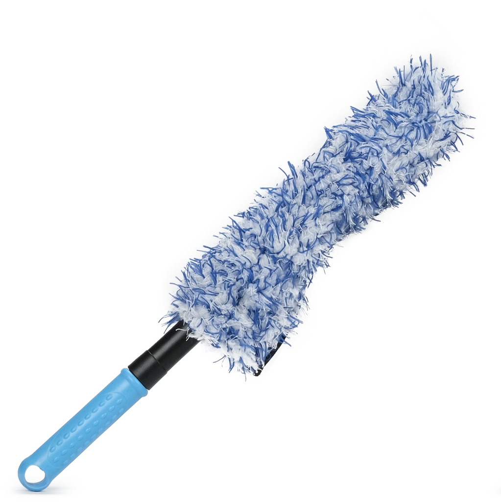 Suds Lab WB Microfiber Wheel Cleaning Brush - Multipurpose Rim and Wheel Microfiber Scrubber - Clean Hard to Reach Spots - 16 Total Length
