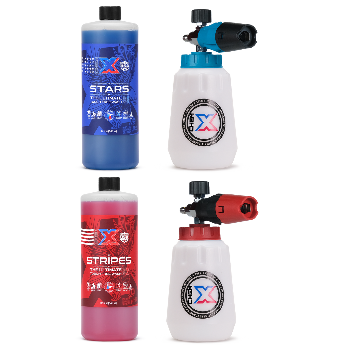 Stars and Stripes Ultimate Touch Free Vehicle Wash Foam Cannon Kit