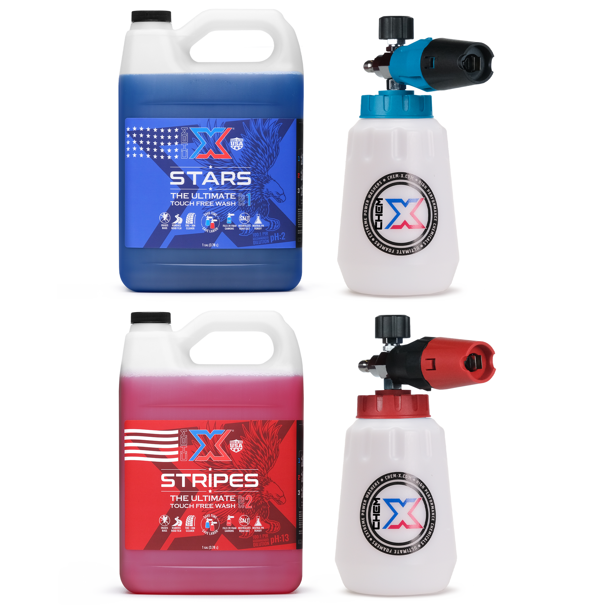 Stars and Stripes Ultimate Touch Free Vehicle Wash Foam Cannon Kit