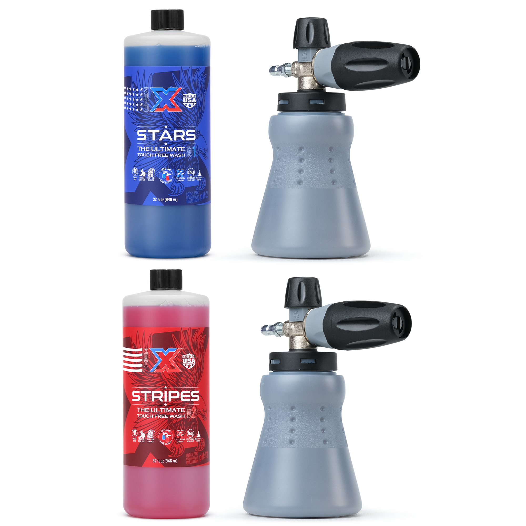 Stars and Stripes Ultimate Touch Free Vehicle Wash Foam Cannon Kit