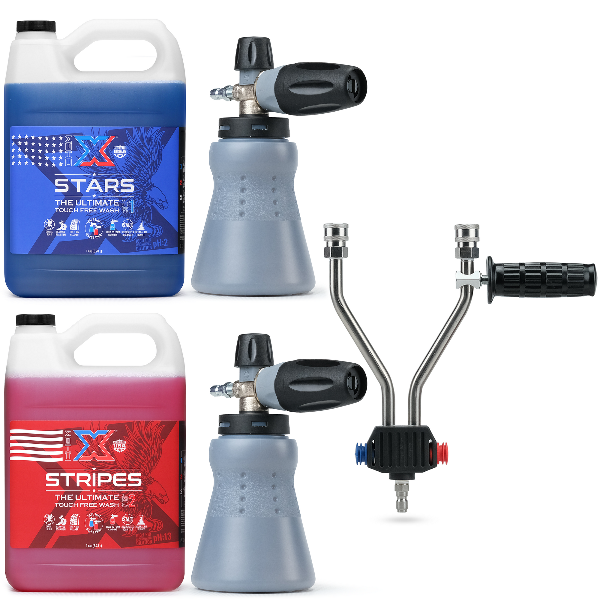 Stars and Stripes Ultimate No-Touch Vehicle Wash Foam Cannon Kit