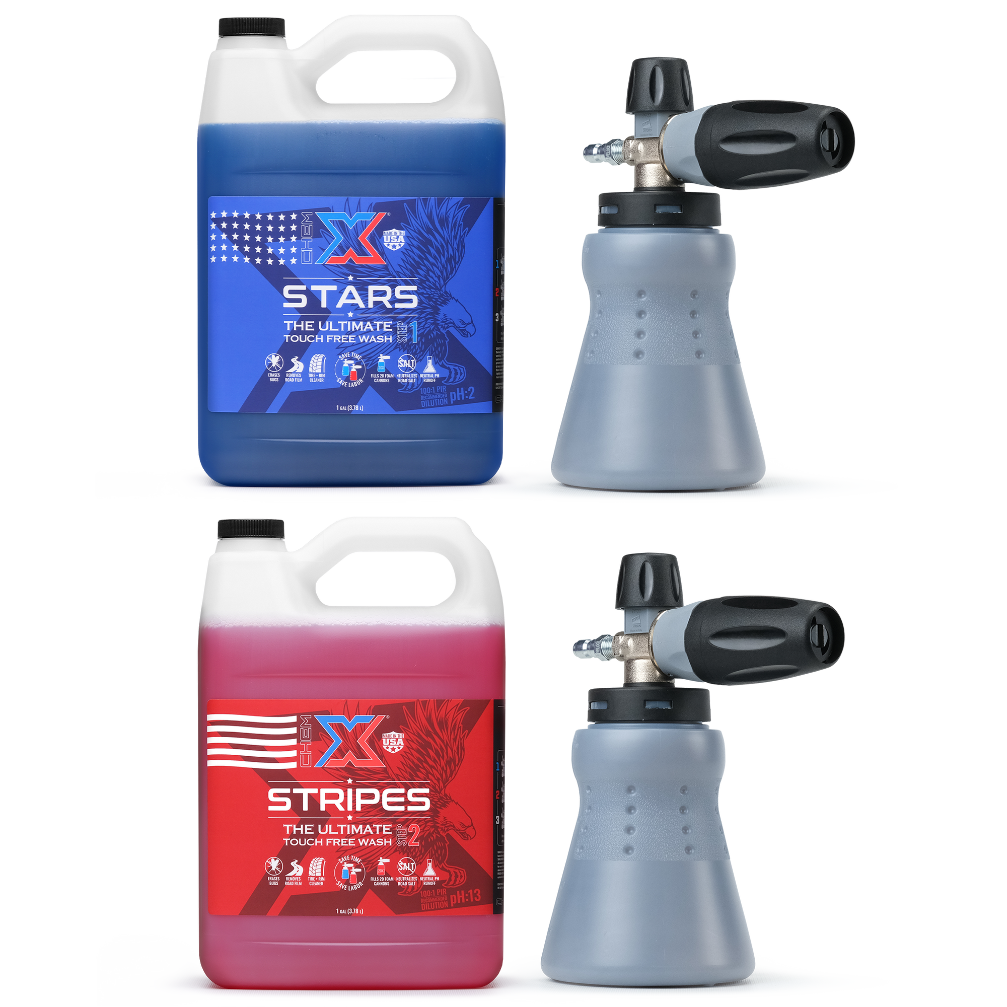 Stars and Stripes Ultimate Touch Free Vehicle Wash Foam Cannon Kit