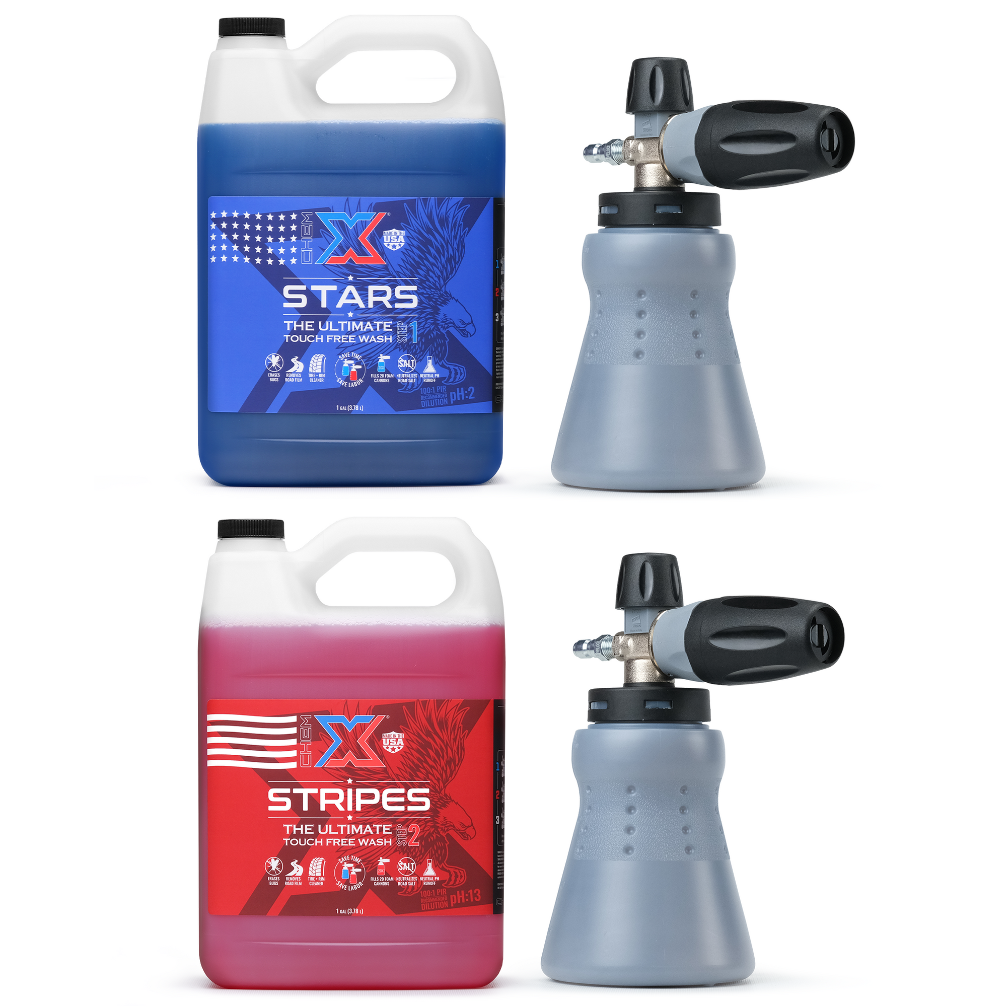 Stars and Stripes Ultimate No-Touch Vehicle Wash Foam Cannon Kit