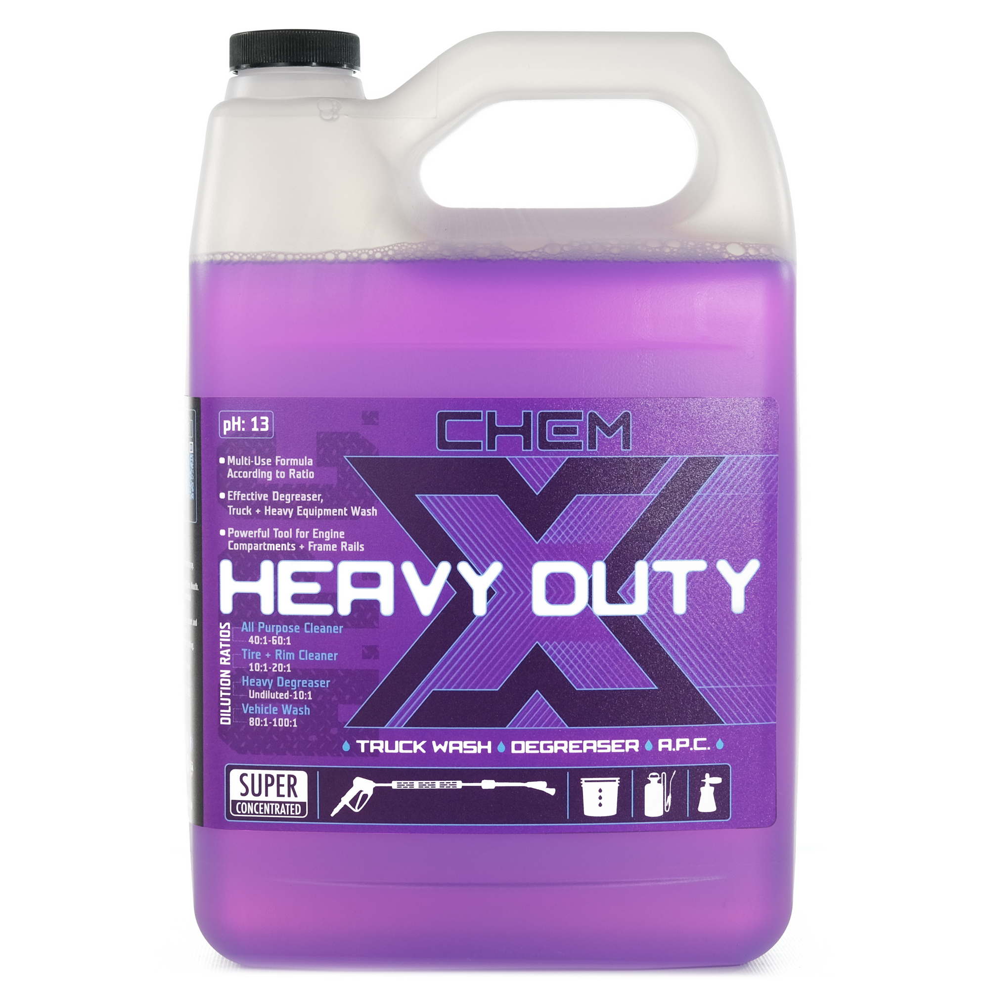 Heavy Duty: Super Concentrated Truck Wash + Degreaser + APC